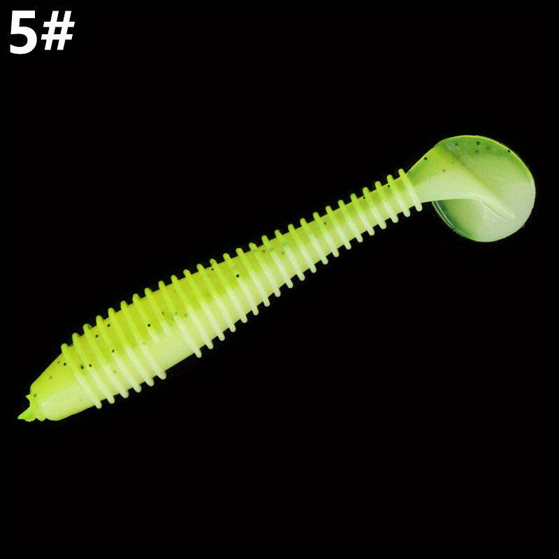20pcs 7 Paddle Tail Soft Lure Swimbait Fishing Accessories
