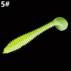 20pcs 7 Paddle Tail Soft Lure Swimbait Fishing Accessories