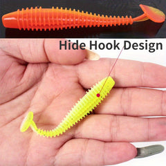 20pcs 7 Paddle Tail Soft Lure Swimbait Fishing Accessories