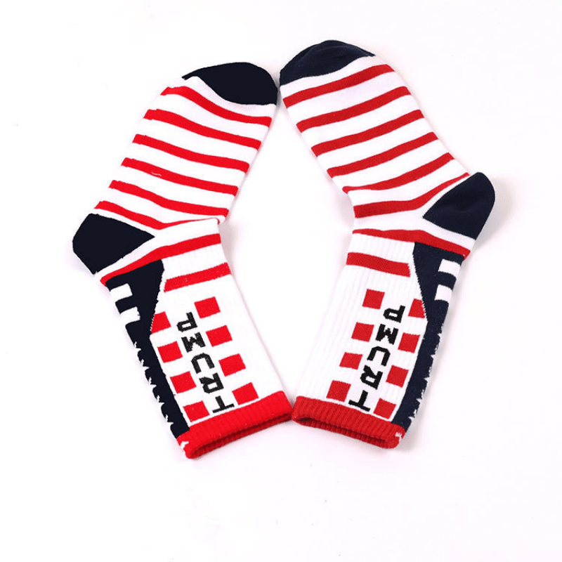 Men's Striped Crew Socks Breathable Casual Unisex Socks