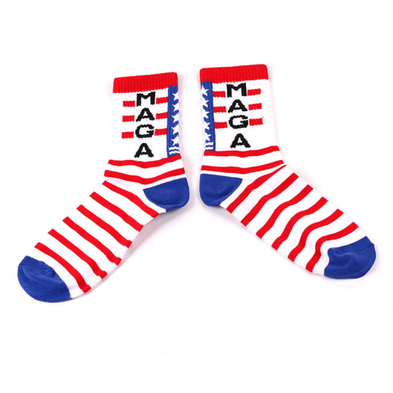 Men's Striped Crew Socks Breathable Casual Unisex Socks