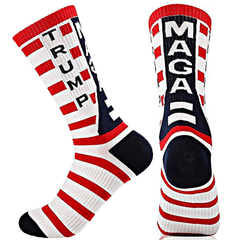 Men's Striped Crew Socks Breathable Casual Unisex Socks