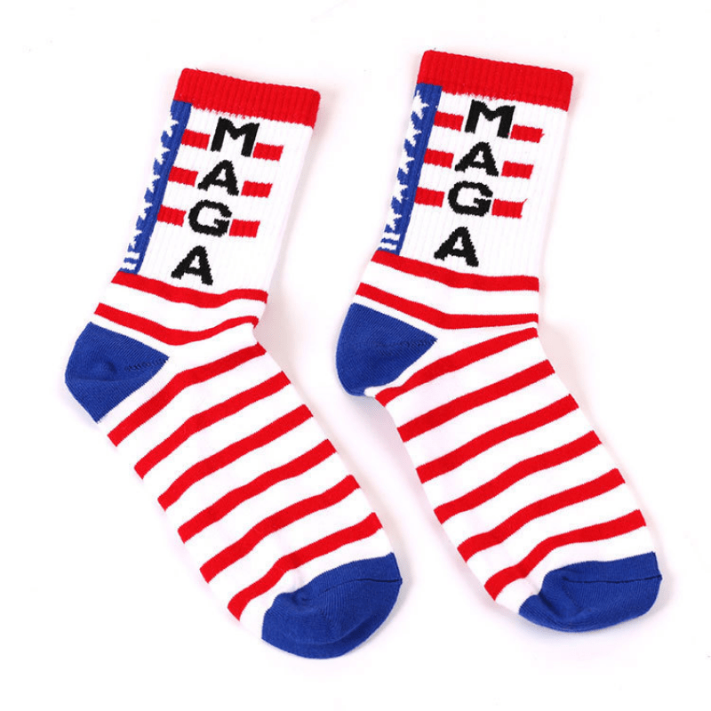 Men's Striped Crew Socks Breathable Casual Unisex Socks