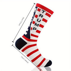 Men's Striped Crew Socks Breathable Casual Unisex Socks