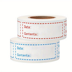 250 Removable Freezer Labels 2.54 x 7.62 cm Food Storage Stickers