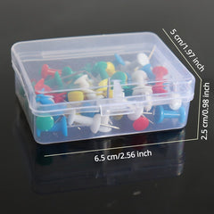50pcs Push Pins Thumb Tacks For Bulletin Board Stick Pins