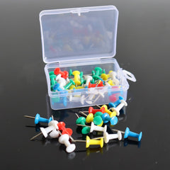 50pcs Push Pins Thumb Tacks For Bulletin Board Stick Pins