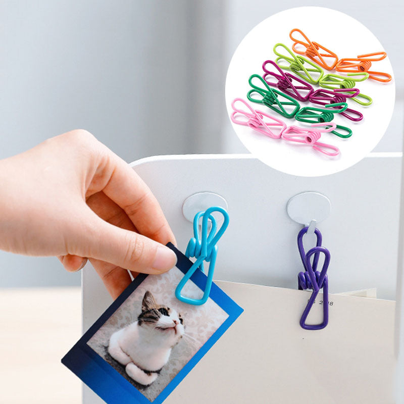 15pcs Chip Clips Heavy Duty PVC Coated Steel Clips for Food Packages & Clothes