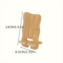 Wooden Phone Holder for Phones and Tablets Detachable Lazy Desktop Stand
