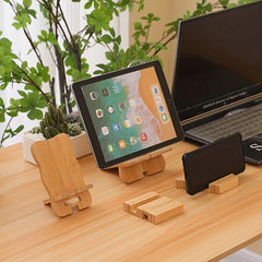 Wooden Phone Holder for Phones and Tablets Detachable Lazy Desktop Stand