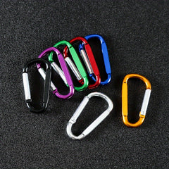 4pcs D-shaped Flattened Mountaineering Buckles