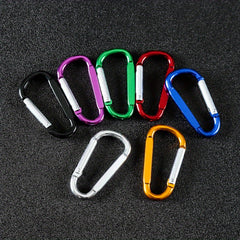 4pcs D-shaped Flattened Mountaineering Buckles