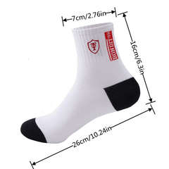 Men's Mid Crew Sport Socks, 5 Pairs, Sweat Absorbing, Comfy, Breathable