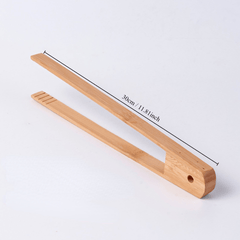 Wooden Food Clip Bread Grill Holder Kitchen Tongs