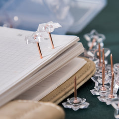 50pcs Box Transparent I nail Decorative Pushpins