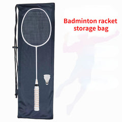 Portable Badminton Racket Storage Bag Drawstring - Holds 2+ Rackets