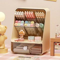 Desktop Pen Holder Desk Stationery Storage Office Box