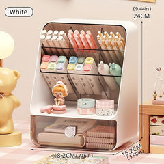 Desktop Pen Holder Desk Stationery Storage Office Box