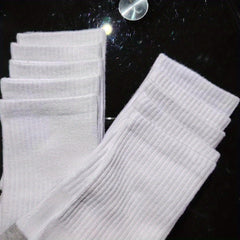 Men's Striped Crew Socks Breathable Comfy Casual Unisex Socks All Seasons