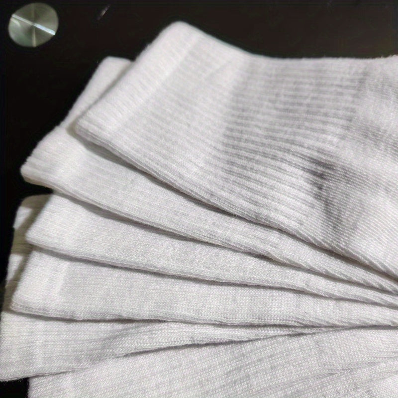 Men's Striped Crew Socks Breathable Comfy Casual Unisex Socks All Seasons