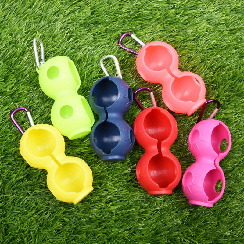 Silicone Golf Ball Sleeve Portable Lightweight Holds 2 Balls