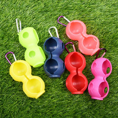 Silicone Golf Ball Sleeve Portable Lightweight Holds 2 Balls
