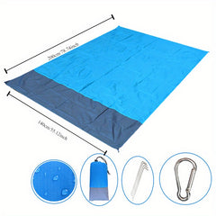 Convenient Outdoor Camping Mat Foldable Picnic Checkered Cloth Beach Mat