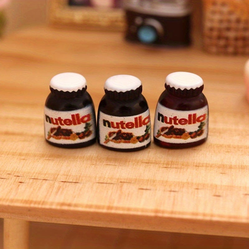 3pcs 1:12 Dollhouse Chocolate Sauce Models for Kitchen Decor