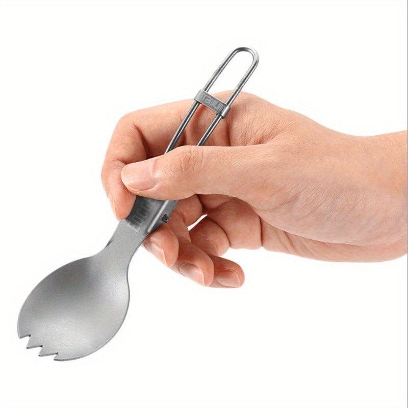 Pure Titanium Folding Tableware for Outdoor Camping Picnic