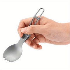 Pure Titanium Folding Tableware for Outdoor Camping Picnic