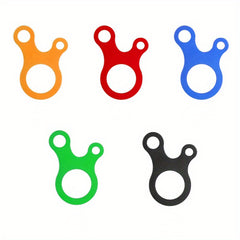 3pcs Camping Tent Rope Buckles Aluminum Alloy 3 Hole Hook Wind Rope Buckles
