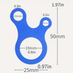 3pcs Camping Tent Rope Buckles Aluminum Alloy 3 Hole Hook Wind Rope Buckles