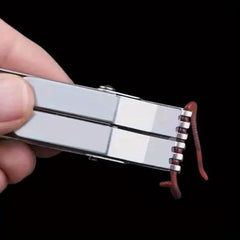 1pc Stainless Steel Red Worm Clip Live Bait Clip Fishing Tackle