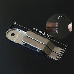 1pc Stainless Steel Red Worm Clip Live Bait Clip Fishing Tackle