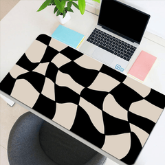 Beige Large Gaming Mouse Pad Keyboard Desk Pad Non-slip Office Mouse Pad