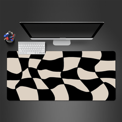 Beige Large Gaming Mouse Pad Keyboard Desk Pad Non-slip Office Mouse Pad