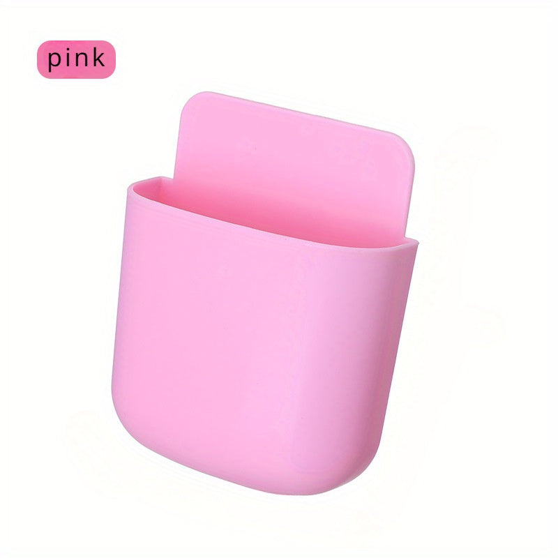 2pcs Wall Mount Phone Holder Remote Control Organizer Desk Organizer