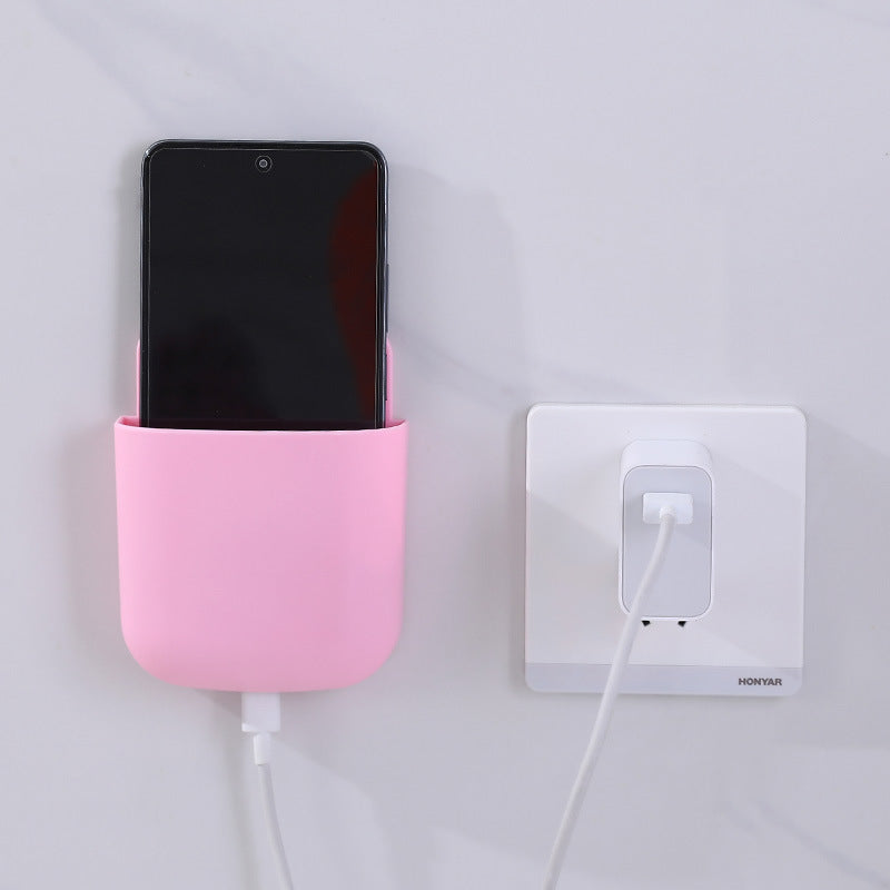 2pcs Wall Mount Phone Holder Remote Control Organizer Desk Organizer