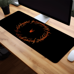 Red Ring Large Gaming Mouse Pad Desk Mat Non Slip Rubber Base