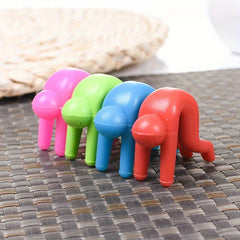 4pcs Lid Holders Silicone Anti overflow Pot Side Clips Kitchen Accessories