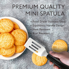 Mini Stainless Steel Spatula for Cooking Brownie, Cookie, Lasagna, Pie