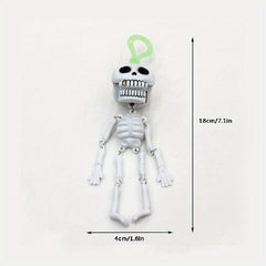 Luminous Skeleton Keychain Pendant Decoration for Keys, Backpacks, Wallets