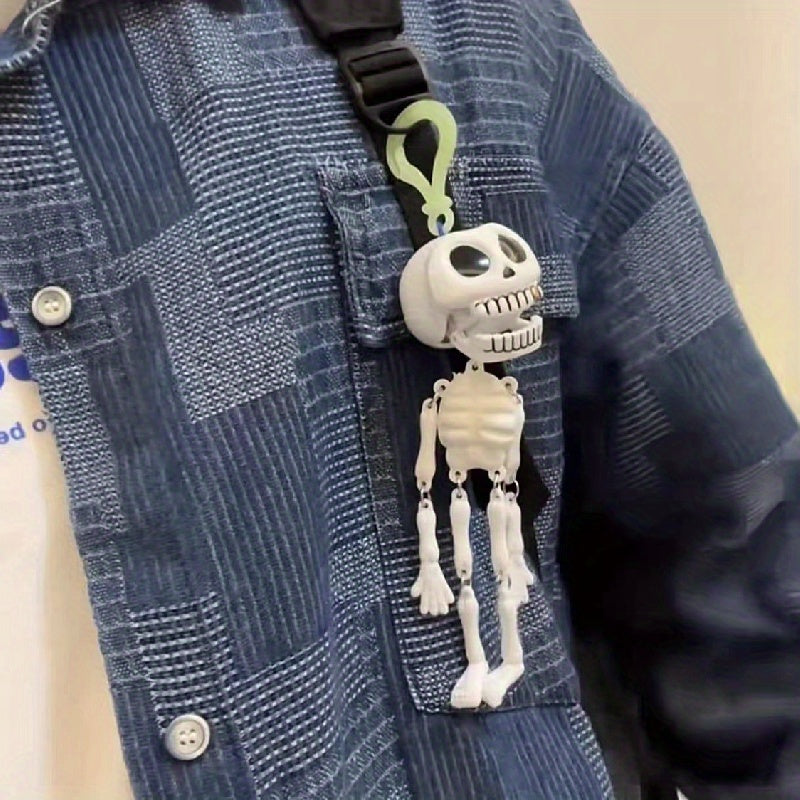 Luminous Skeleton Keychain Pendant Decoration for Keys, Backpacks, Wallets