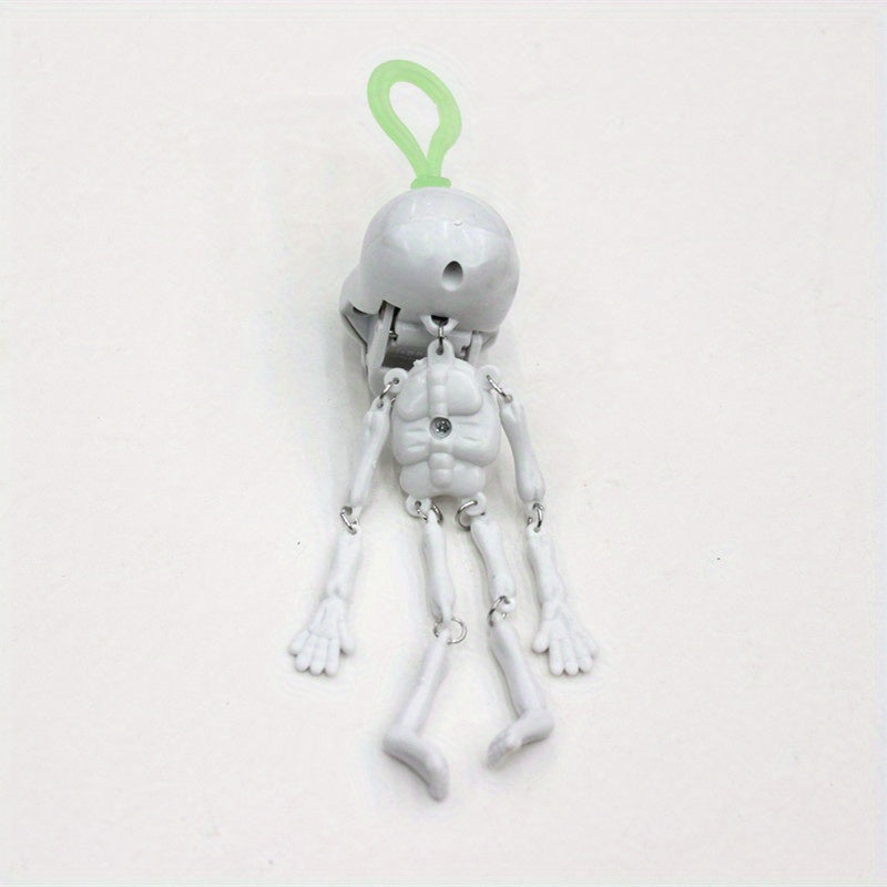 Luminous Skeleton Keychain Pendant Decoration for Keys, Backpacks, Wallets