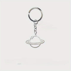 Zinc Alloy Planet Keychain Galaxy Charms Backpack Decoration