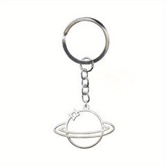 Zinc Alloy Planet Keychain Galaxy Charms Backpack Decoration