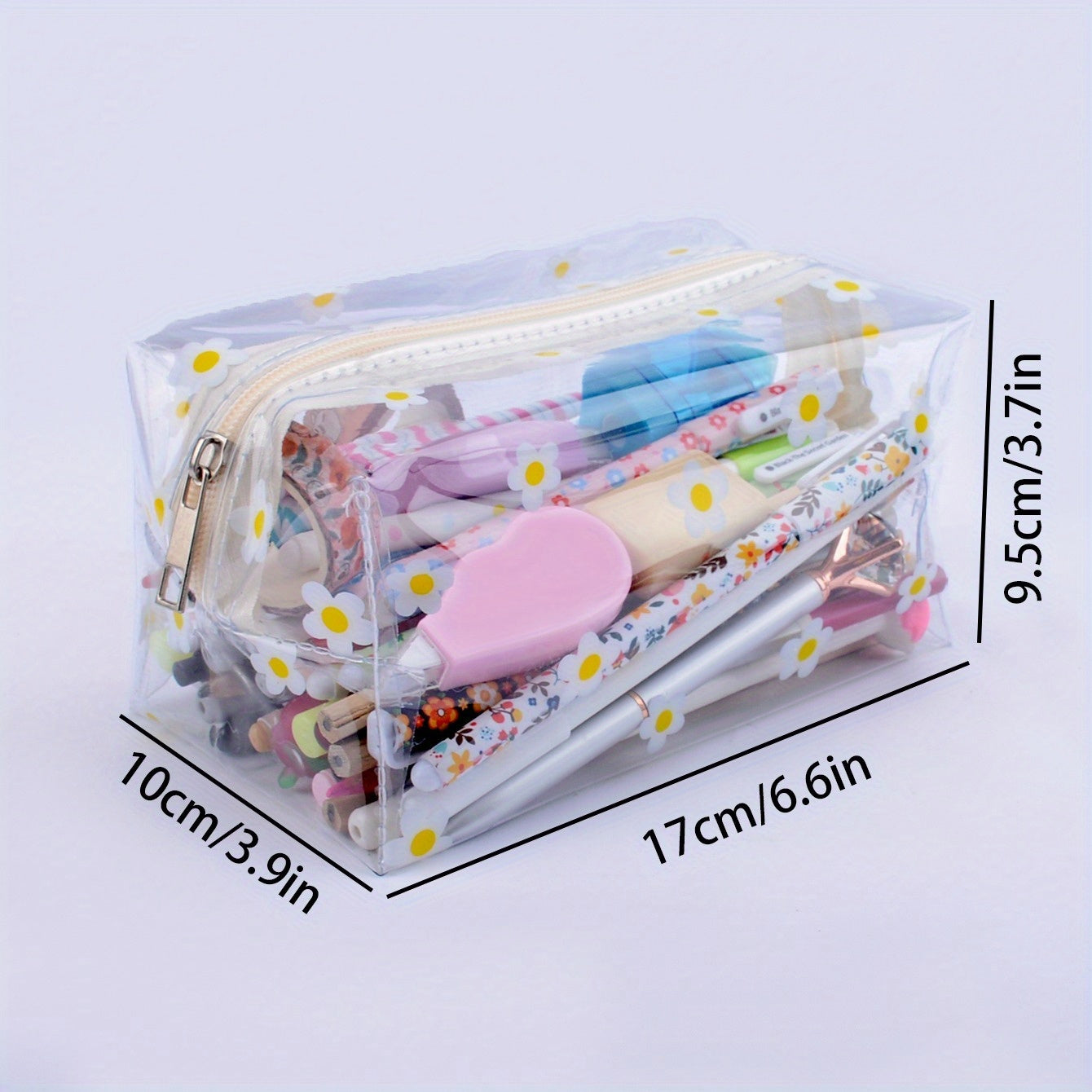 PVC Waterproof Toiletry Bag Chrysanthemum Small Fresh