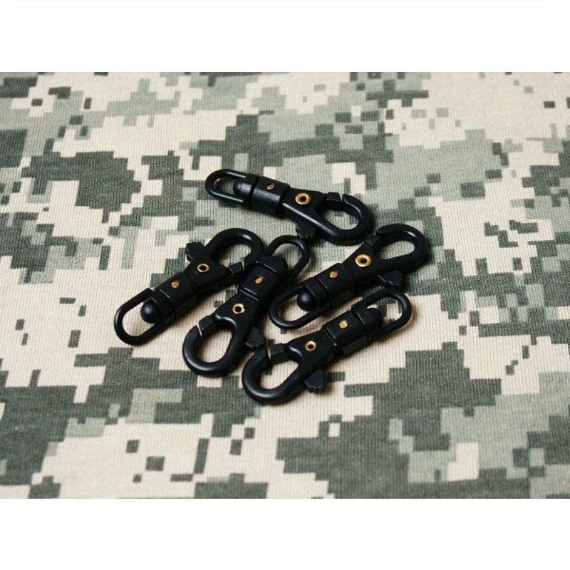 10pcs Light Steel Quick Hook Mini Rotating Buckles Backpack Accessories