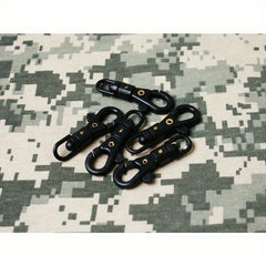 10pcs Light Steel Quick Hook Mini Rotating Buckles Backpack Accessories