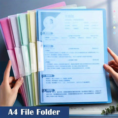 2pcs Documents Clip Receipt Holder Paper Organizer Loose Leaf File Binder
